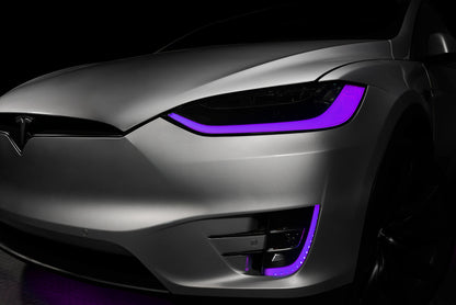 ORACLE Lighting 16-21 Tesla Model X Dynamic ColorSHIFT Headlight & Fog Light DRL Upgrade Kit 1467-332 1467-332 Photo - Mounted