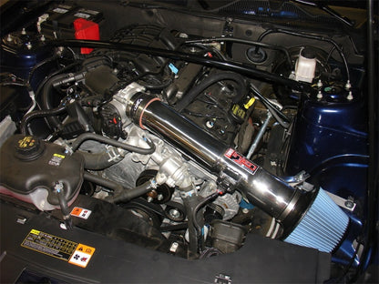 Injen 11-13 Ford Mustang V6 3.7L Polished Power-Flow Air Intake System PF9022P PF9022P Photo - Mounted