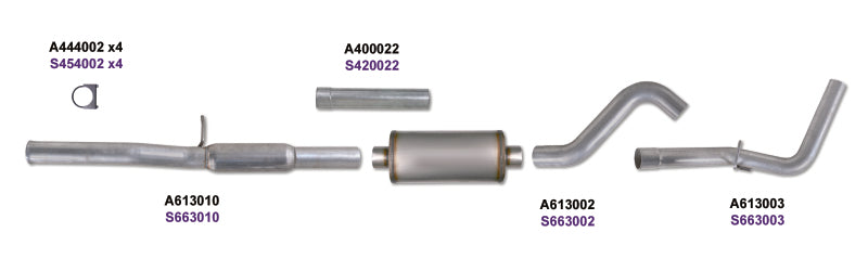 Diamond Eye Performance Diamond Eye KIT 3in CB SGL GAS AL CHEVY/GM 4.8L 5.3L 1500 K3124A K3124A Photo - Unmounted