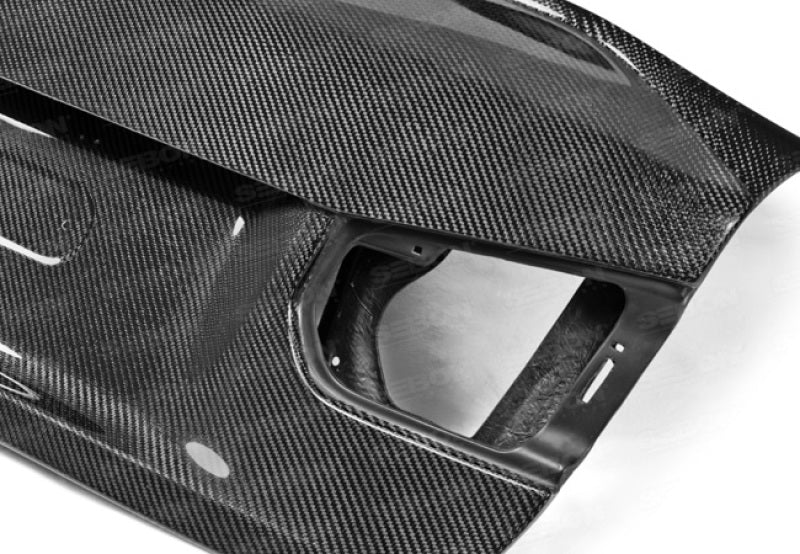 Seibon 12-13 BMW F30 CSL Style Carbon Fiber Trunk - Shaved TL1213BMWF30-C-S TL1213BMWF30-C-S Photo - Primary