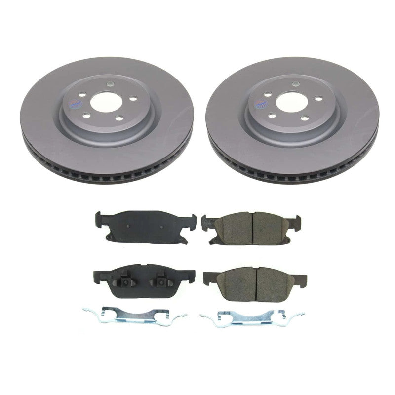 PowerStop Power Stop 19-22 Ford Edge Front Z17 Coated Brake Kit CRK8542