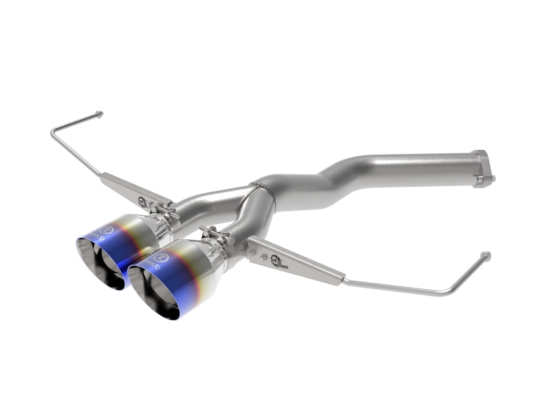 aFe Takeda 3in-2.5in 304 SS Axle-Back Exhaust w/Blue Flame Tip 19-20 Hyundai Veloster I4-1.6L(t) 49-37012-L 49-37012-L Photo - Primary