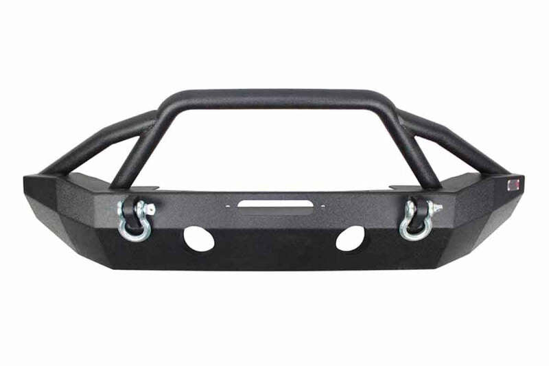 Fishbone Offroad 07-18 Jeep Wrangler JK Full Width Front Winch Bumper - Black Powdercoat FB22068 FB22068 Photo - Primary