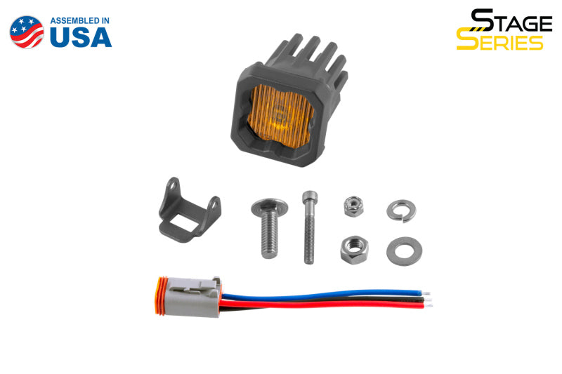 Diode Dynamics Stage Series C1 LED Pod - Yellow SAE Fog Standard ABL Each DD6848S DD6848S User 3