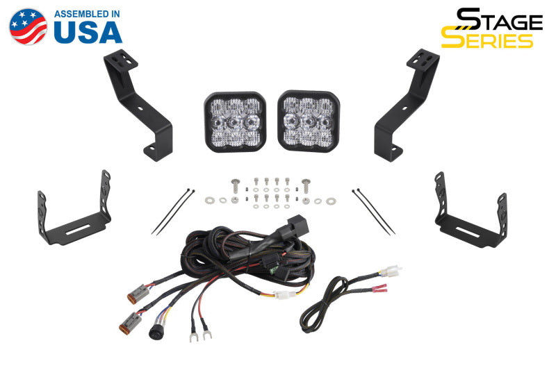 Diode Dynamics SS5 Bumper LED Pod Light Kit for 2019-Present Ram Sport - White Combo DD7613 DD7613 User 4