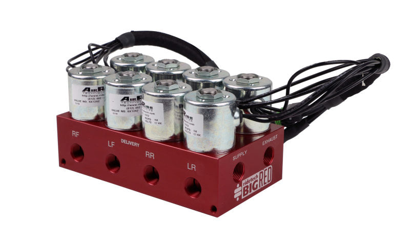 Ridetech 4-Way Big Red Air valve Fittings Not Included 31937400 31937400 Photo - Primary