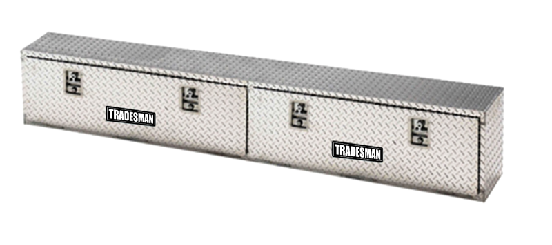 Tradesman Aluminum Top Mount L-Wing Box (72in.) - Brite 8172T