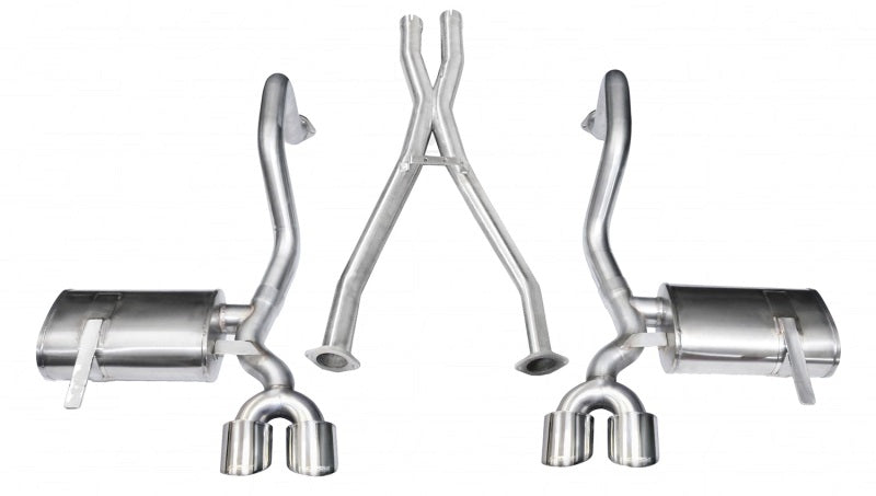 Corsa Performance 97-04 Chevrolet Corvette C5 Z06 5.7L V8 Polished Xtreme Cat-Back + XO 14962 Photo - Primary