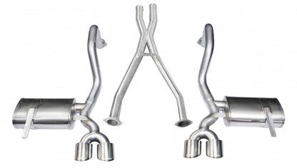 Corsa Performance 97-04 Chevrolet Corvette C5 Z06 5.7L V8 Polished Xtreme Cat-Back + XO 14962 Photo - Primary