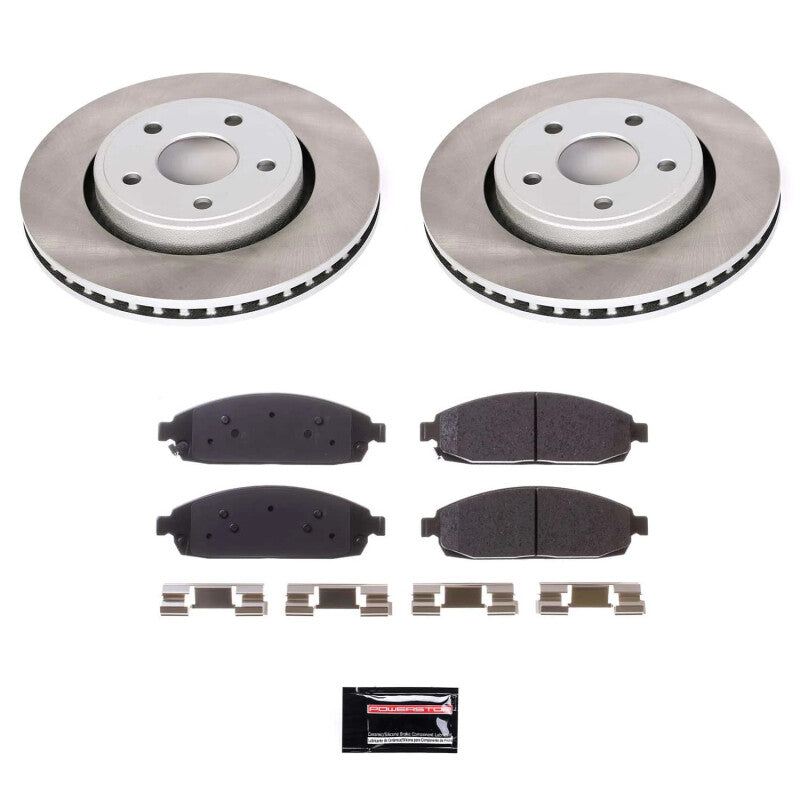 PowerStop Power Stop 05-10 Jeep Grand Cherokee Front Semi-Coated Rotor Kit SC2219 SC2219 Photo - Primary