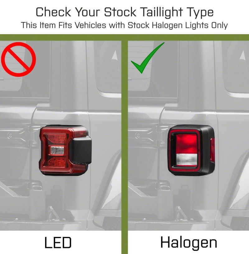 Raxiom 18-23 Jeep Wrangler JL LED Tail Lights- Blk Housing (Smoked Lens) J137647-JL J137647-JL Photo - Close Up