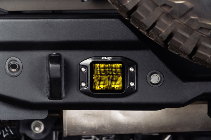 DV8 Offroad DV8 3-Inch Elite Series LED Amber Flush Mount Pod Light BE3FMW40W-A BE3FMW40W-A Photo - Unmounted