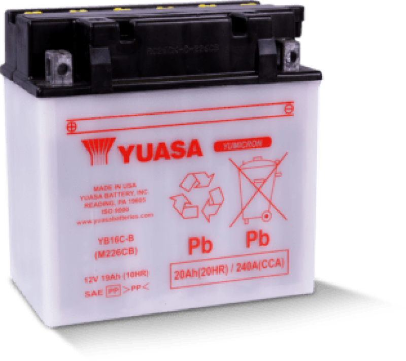 Yuasa Battery Yuasa YB16C-B Yumicron CX 12 Volt Battery YUAM226CB