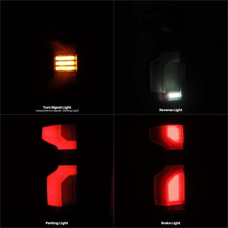 AlphaRex 19-24 Chevy Silverado 1500 / 20-24 2500HD/3500HD LUXX-Series LED Tail Lights Black 620088 620088 User 1