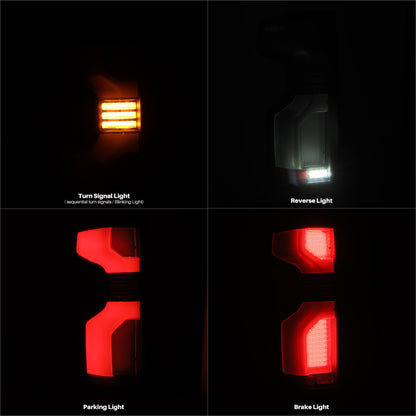 AlphaRex 19-24 Chevy Silverado 1500 / 20-24 2500HD/3500HD LUXX-Series LED Tail Lights Black 620088 620088 User 1