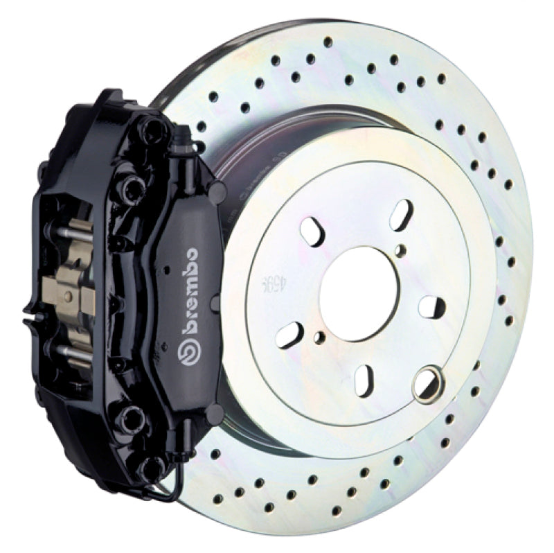 Brembo GT Brake Kit Porsche 911S SC Carrera Rear 66-89 Drilled Black 2C4.5001A1 Photo - Primary