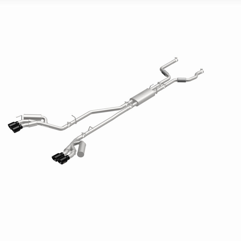 MagnaFlow 20-21 Ford Explorer 3.0L V6 Dual Exit Quad Black Chrome Tip Street Series Cat-Back Exhaust 19515 19515 360 Degree Image Set