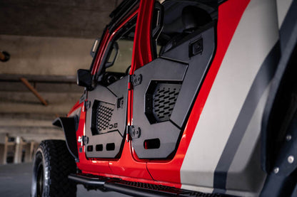 DV8 Offroad 18-22 Jeep Wrangler JL/JT Spec Series Half Doors - Rear Set HDJL-02R HDJL-02R Photo - Unmounted