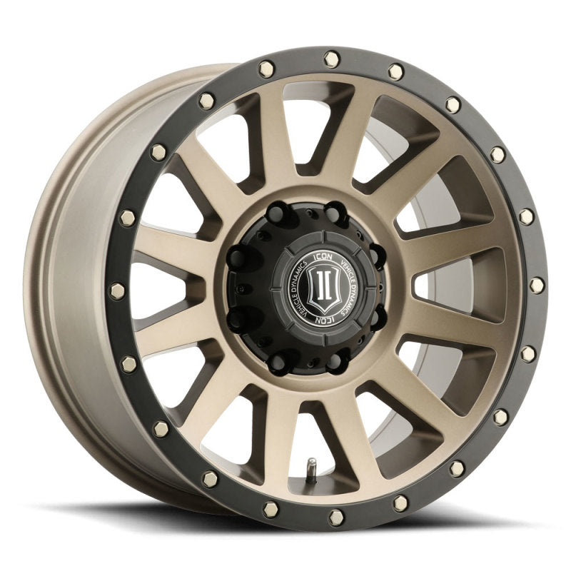 ICON Compression 18x9 8x6.5 12mm Offset 5.5in BS Bronze Wheel 2018908055BR 2018908055BR Photo - Primary