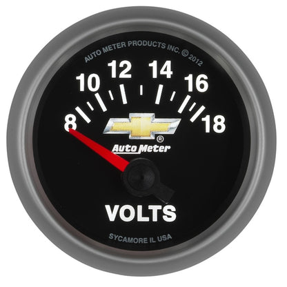 AutoMeter Gauge Voltmeter 2-1/16in. 18V Electric Chevy Gold Bowtie 880444 880444 User 4