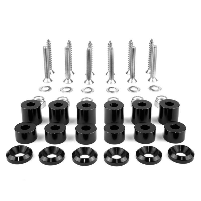 BuiltRight Industries 42 Piece Tech Plate Mounting Hardware Kit - Black 201021 201021 User 1
