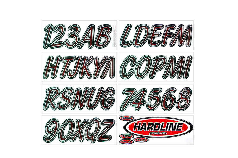 Hardline HRL Registration Letters Exterior Styling Stickers/Decals/Banners main image