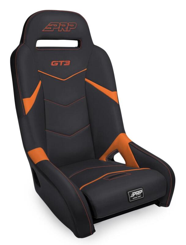 PRP Seats PRP GT3 Suspension Seat - Black/Orange A7301-PORXP-207 A7301-PORXP-207 Photo - Primary