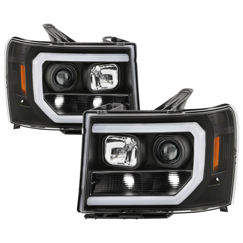 Spyder GMC Sierra 1500/2500/3500 07-13 Denali 08-13 LED Headlights Blk PRO-YD-GS07V2PL-BK 5087522 5087522 Photo - Primary