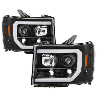 Spyder GMC Sierra 1500/2500/3500 07-13 Denali 08-13 LED Headlights Blk PRO-YD-GS07V2PL-BK 5087522 5087522 Photo - Primary