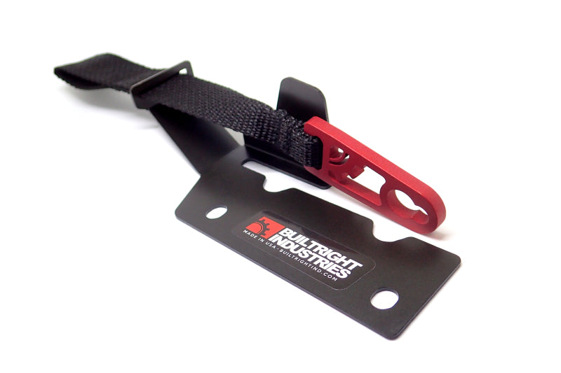 BuiltRight Industries 09-20 Ford F-150/Raptor (09-14 SuperCrew Only) Rear Seat Release - Black Strap 100100 100100 Photo - Primary