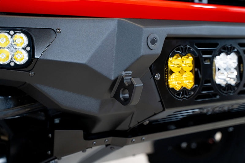 Addictive Desert Designs 21-22 Ford Bronco Bomber Front Bumper (w/ 3 Baja Designs LP4 Mounts) F230194120103 F230194120103 Photo - Mounted