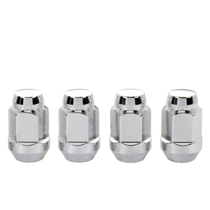 McGard Hex Lug Nut (Cone Seat Bulge Style) M14X1.5 / 22mm Hex / 1.635in. Length (4-Pack) - Chrome 64073 64073 Photo - Primary