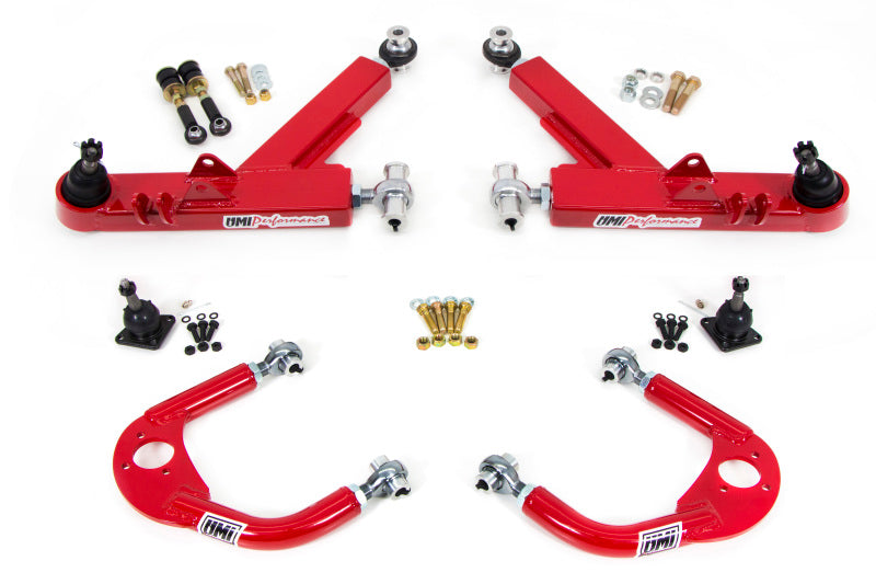 UMI Performance 93-02 GM F-Body A-Arm Kit Double Shear Mount Boxed Lower + Adj Upper 231410-R 231410-R Photo - Primary