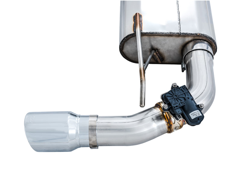 AWE Tuning Ford Focus RS SwitchPath Cat-back Exhaust - Chrome Silver Tips 3025-32024 3025-32024 Photo - Close Up