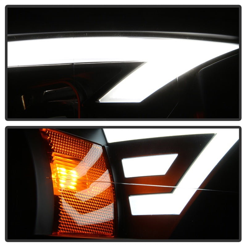 SPYDER xTune 15-17 Ford F-150 DRL LED Light Bar Projector Headlights - Black (PRO-JH-FF15015-LB-BK) 9042935 9042935 Photo - Unmounted