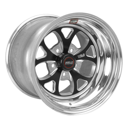 Weld S76 15x8.33 / 5x4.75 BP / 4.5in. BS Black Wheel (Low Pad) - Non-Beadlock 76LB-508B45A 76LB-508B45A Photo - Primary