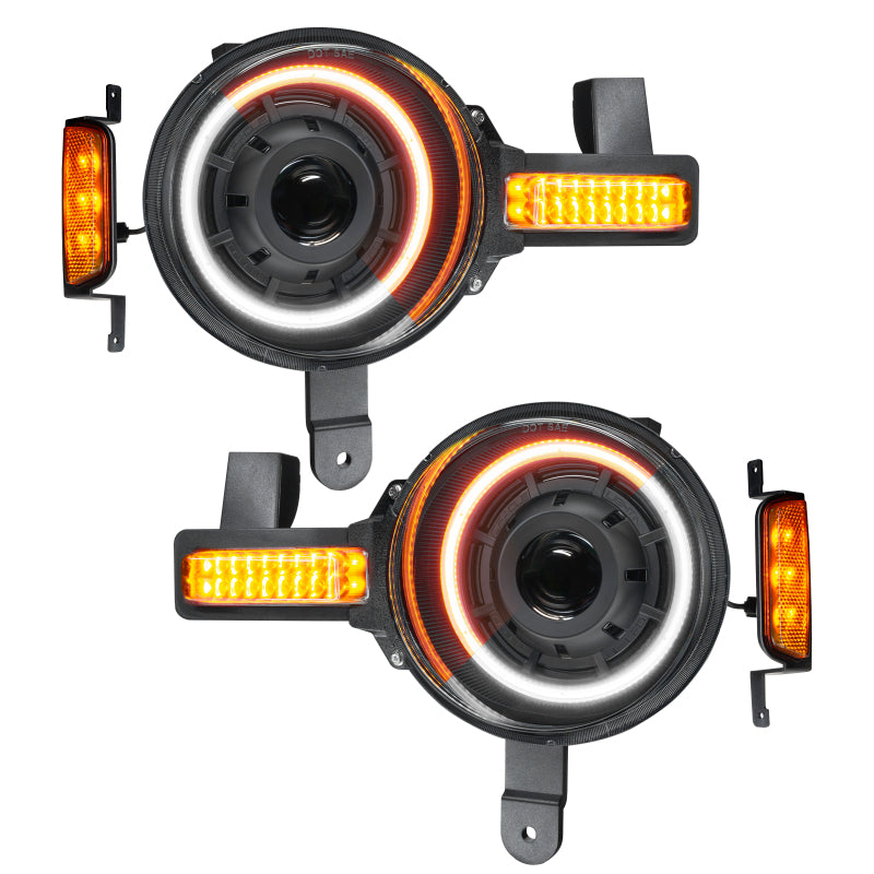 ORACLE Lighting Oracle 2021+ Ford Bronco Oculus  Bi-LED Projector Headlights - Amber/White Switchback 5886-023 5886-023 Photo - Primary