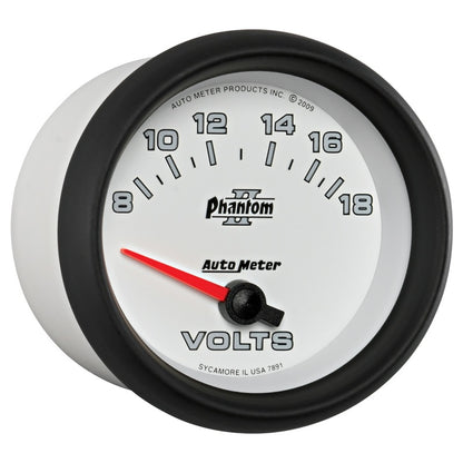 Autometer Gauge, Voltmeter, 2 5/8", 18V, Electric, Phantom II 7891 User 5