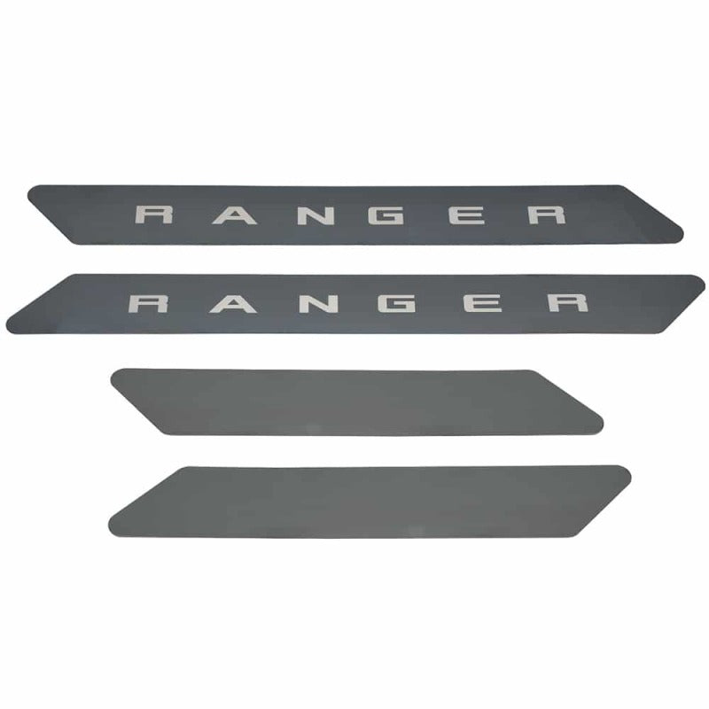 Putco 19-20 Ford Ranger SuperCrew - w/ RANGER Etching (4pcs) Black Platinum Door Sills 95143BPFD 95143BPFD Photo - Primary