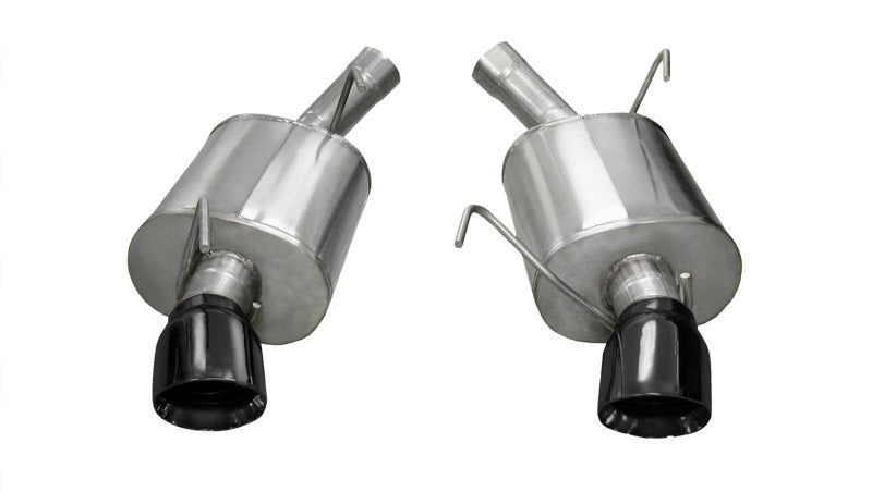 Corsa Performance 05-10 Ford Mustang Shelby GT500 5.4L V8 Black Sport Axle-Back Exhaust 14311BLK Photo - Primary