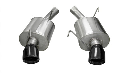 Corsa Performance 05-10 Ford Mustang Shelby GT500 5.4L V8 Black Sport Axle-Back Exhaust 14311BLK Photo - Primary