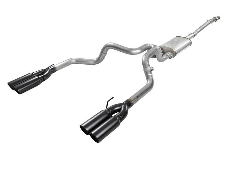 aFe Vulcan Series 3in 304 SS Exhaust Cat-Back w/ Black Tips 2019 GM Silverado/Sierra 1500 V8-5.3L 49-34105-B 49-34105-B Photo - Primary