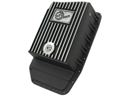 aFe Transmission Pan, Black w/ Machined Fins: Ford F-150 Trucks 09-16 (6R8 46-70172 Photo - Primary