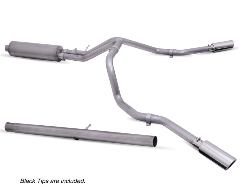 Gibson 20-21 Chevy Silverado 2500HD 6.6L 2.5in Cat-Back Dual Extreme Exhaust - Black Elite 65714B 65714B Photo - Primary
