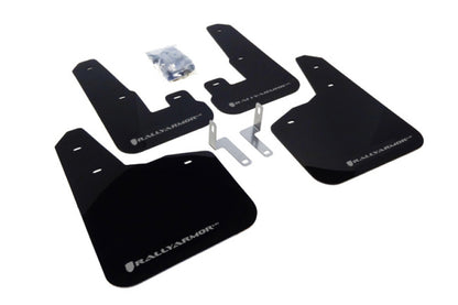 Rally Armor 2010+ Subaru Legacy UR Black Mud Flap w/ Silver Logo MF14-UR-BLK/SIL Photo - Primary