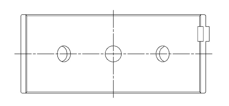 ACL Lancia Delta HF Intergrale 1995cc Inline 4 Turbo Engine Crankshaft Main Bearing Set 5M2908H-.25 5M2908H-.25 Technical Drawing