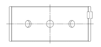 ACL Lancia Delta HF Intergrale 1995cc Inline 4 Turbo Engine Crankshaft Main Bearing Set 5M2908H-STD 5M2908H-STD Technical Drawing