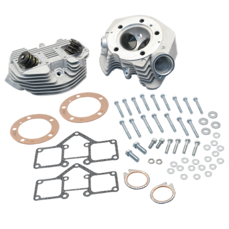 S&S Cycle 66-78 BT Super Stock 3-5/8in Bore O-Ring Style Dual Plug Cylinder Head Kit - Natural 90-1491 90-1491 User 1