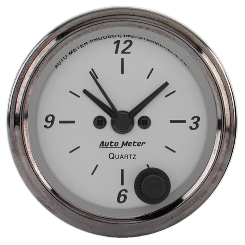 AutoMeter American Platinum Series 2.0625in Clock 12 Hour Analog 1986 1986 Photo - Primary