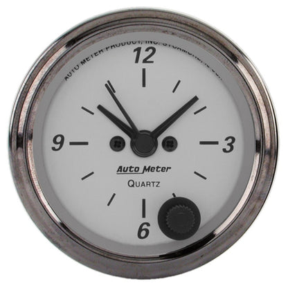 AutoMeter American Platinum Series 2.0625in Clock 12 Hour Analog 1986 1986 Photo - Primary